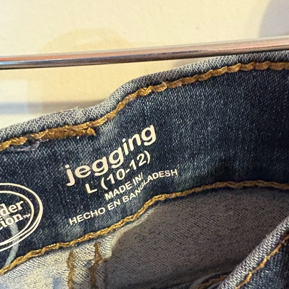 Kids Blue Jeans with Smiley Print - Picture 3 of 3
